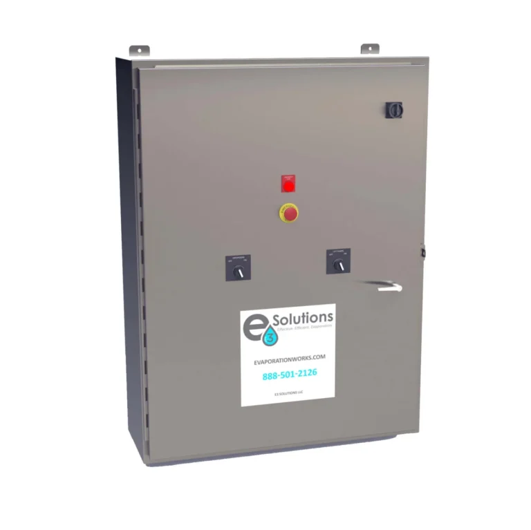 The control panel component of the EvaporationWorks' patented wastewater evaporation technology